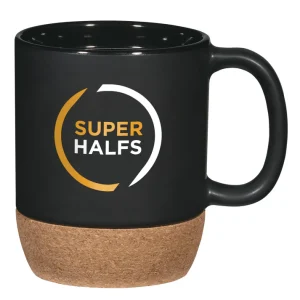 Ceramic mug with cork bottom